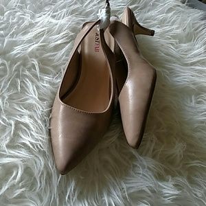 taupe kitten heels! Major price drop